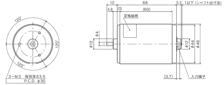 TG-21｜モータ単体）：ギヤモーター・ギヤポンプのツカサ電工