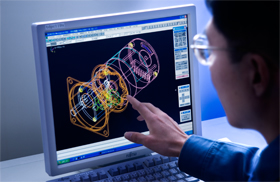 3次元CAD設計によるスピーディでフレキシブルな開発体制